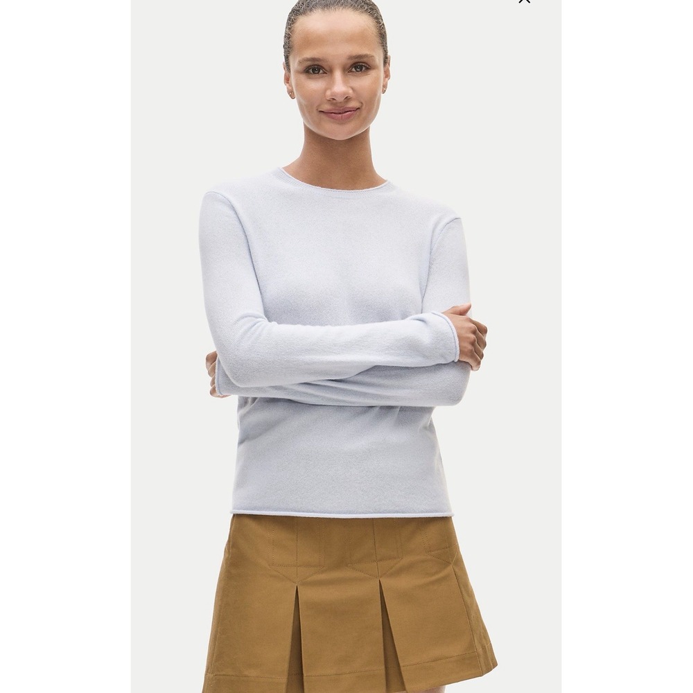 J CREW M Rolled cashmere long-sleeve sweater CW699